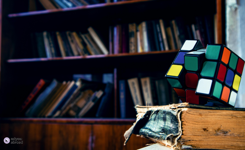 Photo by Игорь Альшин: https://www.pexels.com/photo/rubik-s-cube-on-book-2873277/ France Data Science graduate programs 2025